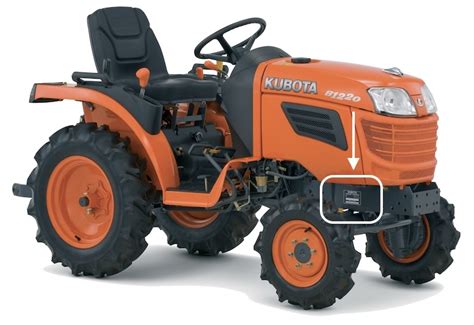 kubota skid steer serial number location|kubota tractor serial number lookup.